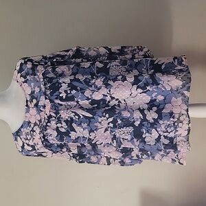 Lane Bryant Flower Print 14/16 Blouse